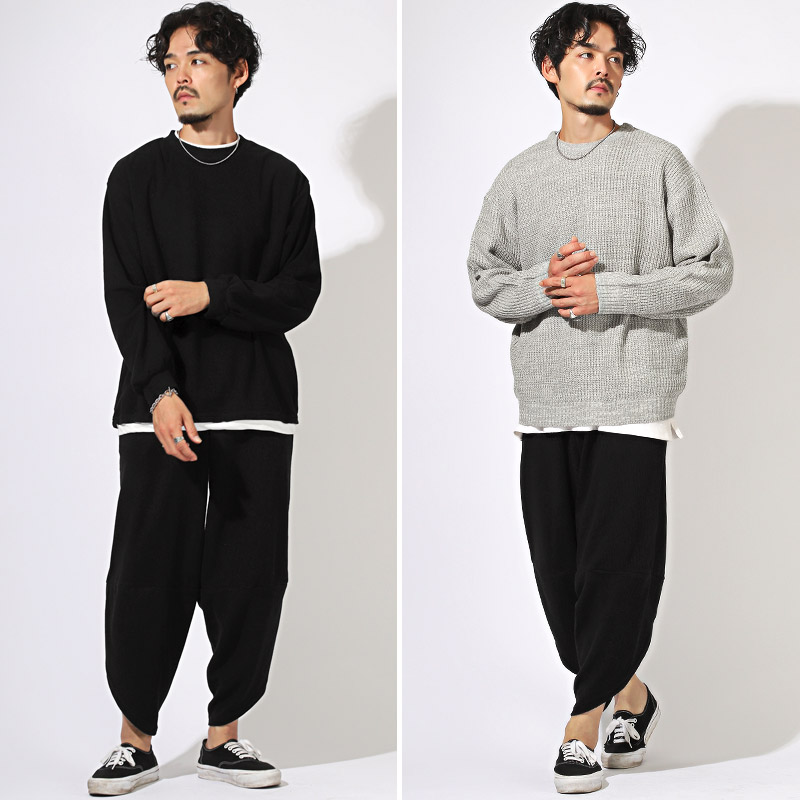 トップス別売り】サルエルパンツ メンズ レディース ハロンパンツ