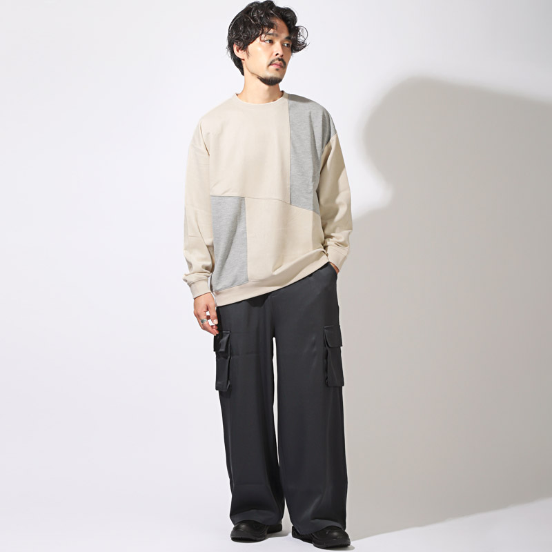 スウェット メンズ レディース トレーナー 長袖 ポンチ スエード