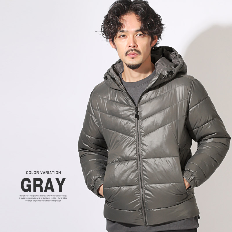 中綿ジャケット メンズ レディース フェイクダウン ブルゾン キルト