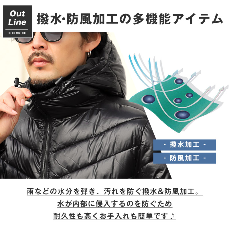 中綿ジャケット メンズ レディース フェイクダウン ブルゾン キルト