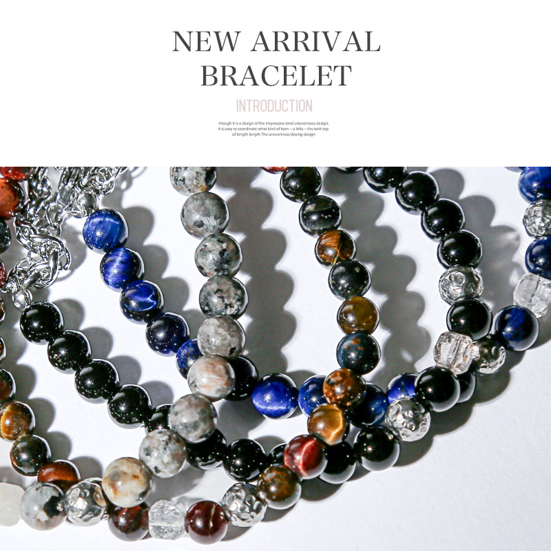 メール便】ブレスレット メンズ レディース ストーン 天然石 韓国