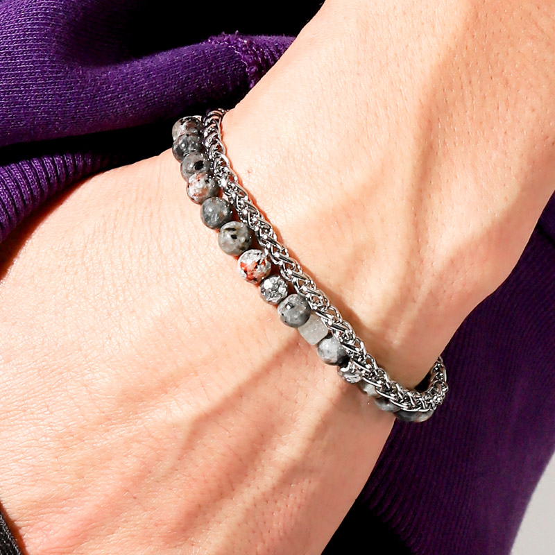 メール便】ブレスレット メンズ レディース ストーン 天然石 韓国