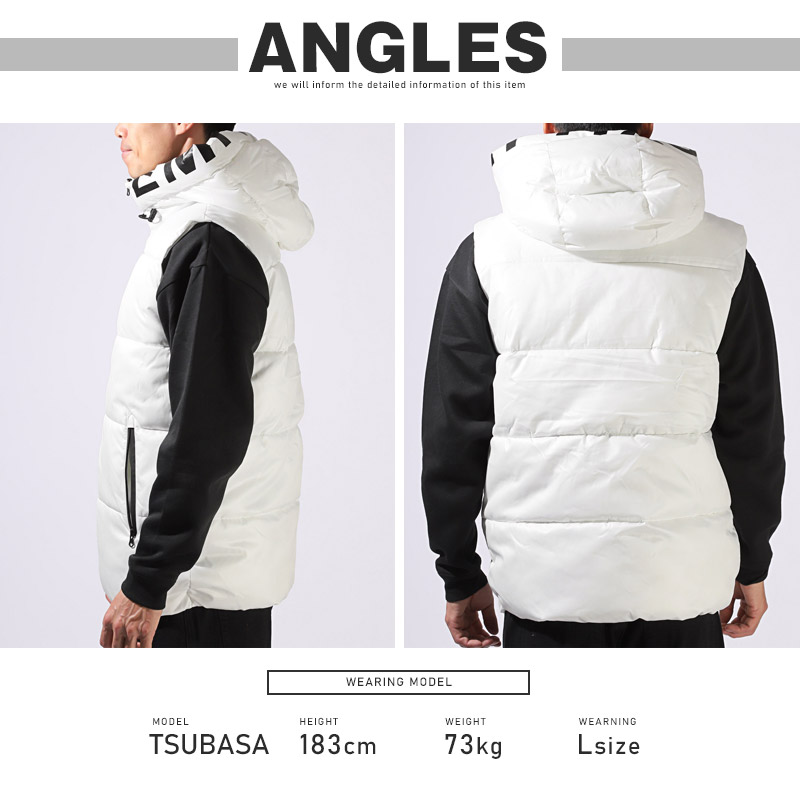 中綿ベスト メンズ レディース ベストジャケット 暖かい 防寒 大きい