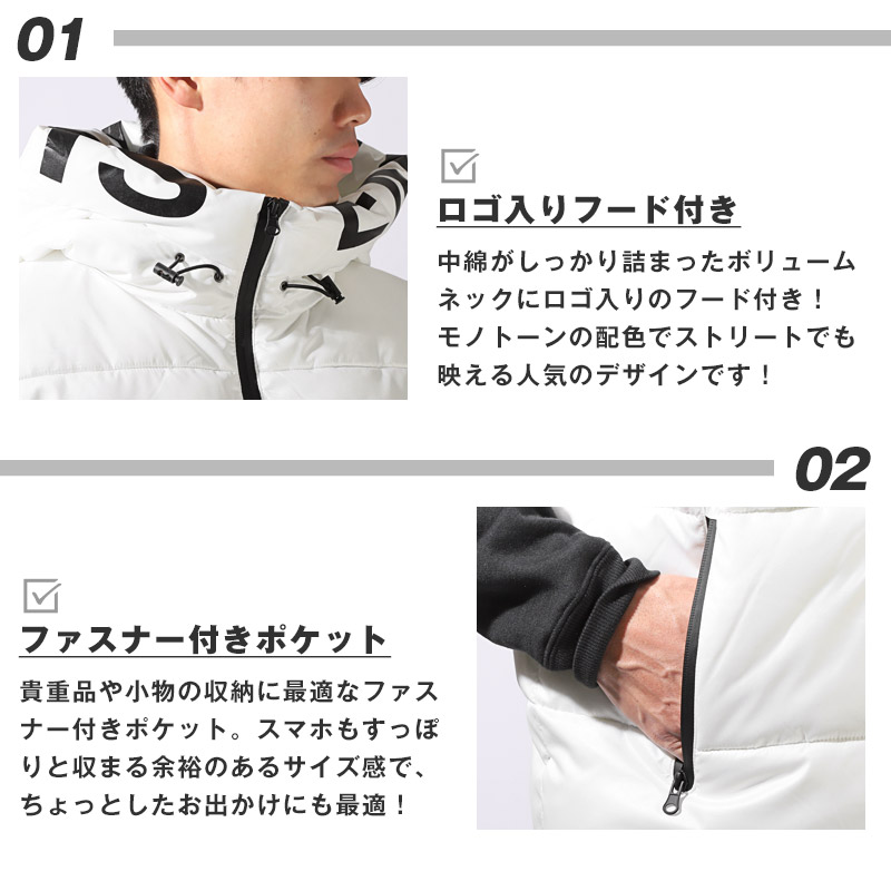 中綿ベスト メンズ レディース ベストジャケット 暖かい 防寒 大きい