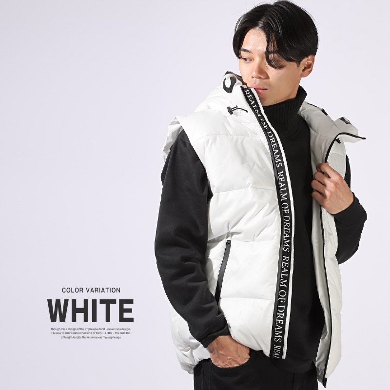 中綿ベスト メンズ レディース ベストジャケット 暖かい 防寒 大きい