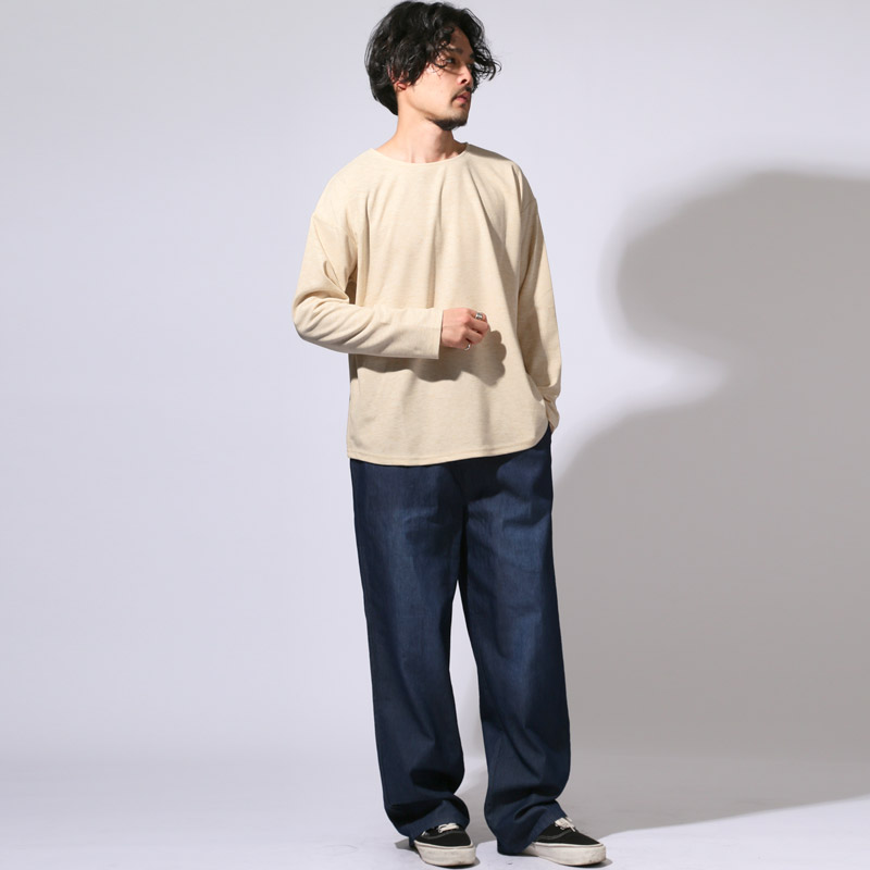 ロンT Tシャツ トップス カットソー メンズ バスクシャツ 長袖 ロング
