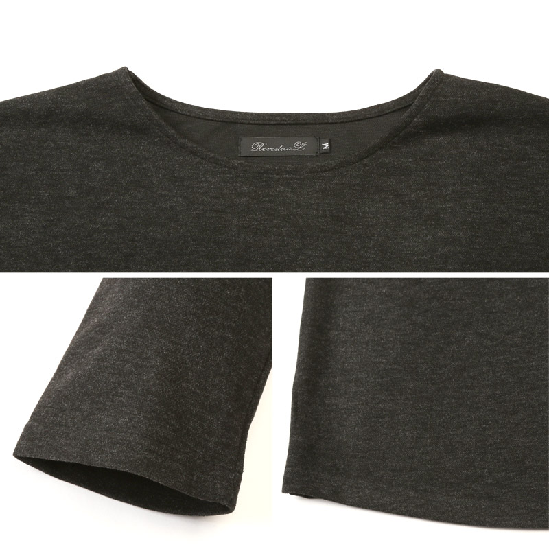 ロンT Tシャツ トップス カットソー メンズ バスクシャツ 長袖 ロング
