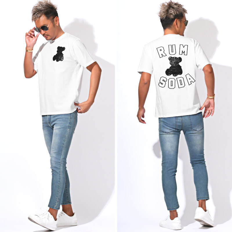 RUMSODA ラムソーダ RUMSODA ラムソーダ Tシャツ 半袖 トップス カットソー メンズ ブランド バックプリント PUレザー aa-3508 |  | 08
