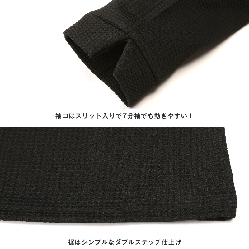 ポロシャツ 7分袖 メンズ 七分 イタリアンカラー 立ち襟 スタンドカラー ワイヤーカラー スキッパー M L XL aa-3509 |  | 11
