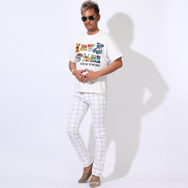 RUMSODA ラムソーダ Tシャツ 半袖 トップス カットソー メンズ ブランド ロゴ アップリケ クマ テディベア aa-3510 |  | 08