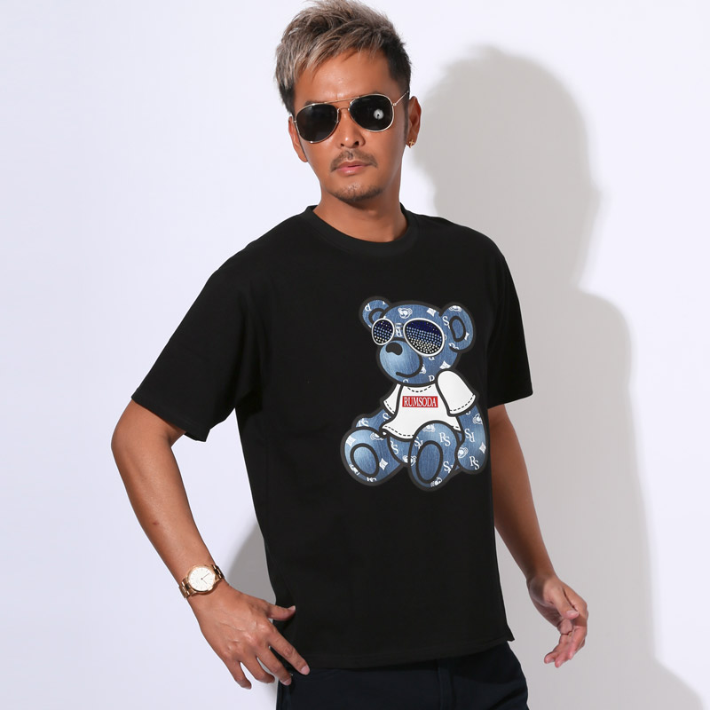 RUMSODA ラムソーダ Tシャツ 半袖 トップス カットソー メンズ ブランド ラインストーン キラキラ 天竺 ロゴ aa-3511 |  | 02
