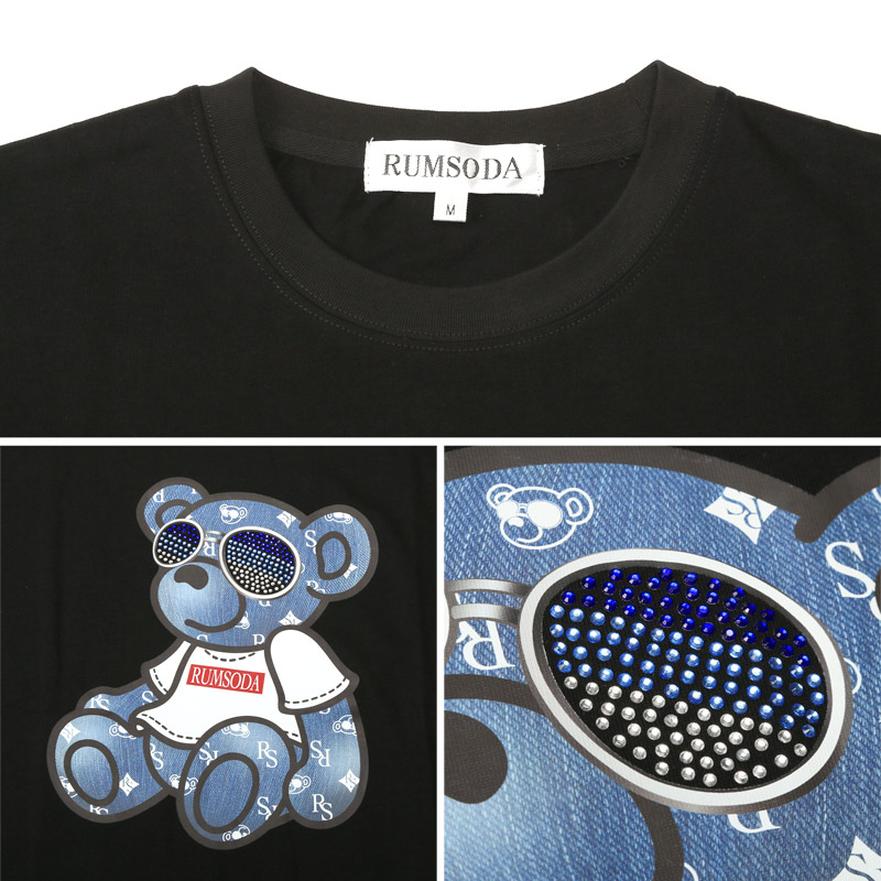 RUMSODA ラムソーダ Tシャツ 半袖 トップス カットソー メンズ ブランド ラインストーン キラキラ 天竺 ロゴ aa-3511 |  | 10