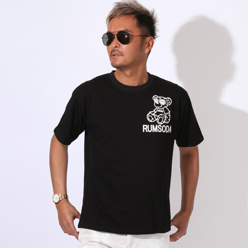 RUMSODA ラムソーダ Tシャツ 半袖 トップス カットソー メンズ ブランド テディベア クマ バックプリント aa-3514 |  | 02