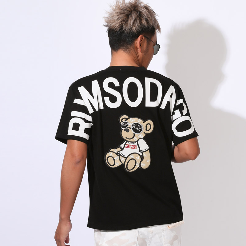 RUMSODA ラムソーダ Tシャツ 半袖 トップス カットソー メンズ ブランド テディベア クマ バックプリント aa-3514 |  | 10