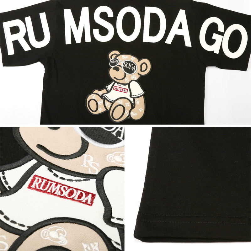 RUMSODA ラムソーダ Tシャツ 半袖 トップス カットソー メンズ ブランド テディベア クマ バックプリント aa-3514 |  | 14