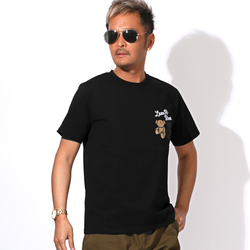LUXE/R ラグジュ Tシャツ 半袖 トップス カットソー メンズ ブランド ブランドTシャツ ロゴ 刺繍 アップリケ クマ くま aa-3518 |  | 02