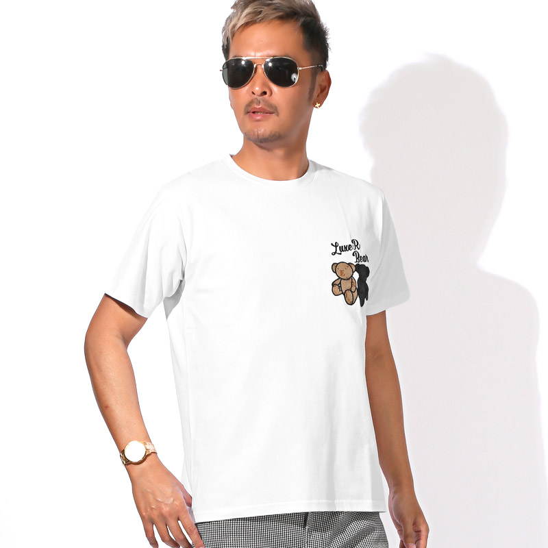 LUXE/R ラグジュ Tシャツ 半袖 トップス カットソー メンズ ブランド ブランドTシャツ ロゴ 刺繍 アップリケ クマ くま aa-3518 |  | 01