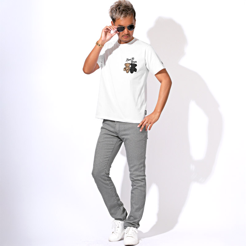 LUXE/R ラグジュ Tシャツ 半袖 トップス カットソー メンズ ブランド ブランドTシャツ ロゴ 刺繍 アップリケ クマ くま aa-3518 |  | 08
