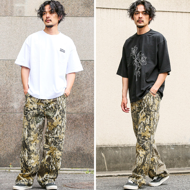 デニムパンツ ワイドパンツ ペインターパンツ ワークパンツ メンズ