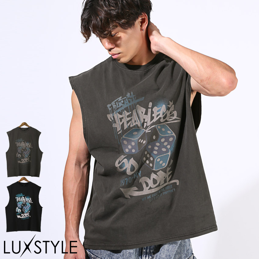 Tシャツ ノースリーブ スリーブレス メンズ トップス スリーブレスT