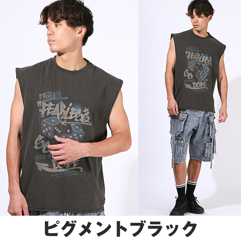 Tシャツ ノースリーブ スリーブレス メンズ トップス スリーブレスT