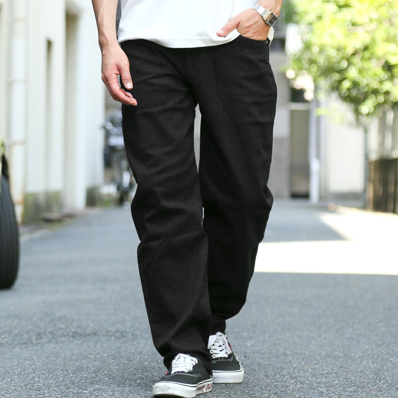 ワイドパンツ ツイルパンツ チノパン メンズ ワークパンツ テーパード