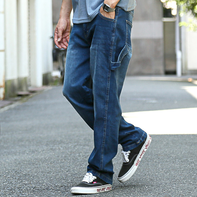 デニムパンツ ペインターパンツ ワイドパンツ メンズ ワークパンツ