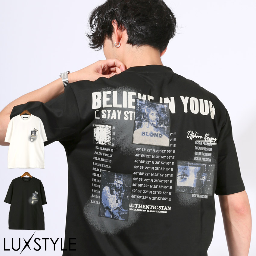 Tシャツ 半袖 メンズ レディース 半袖Tシャツ バックプリント フォト