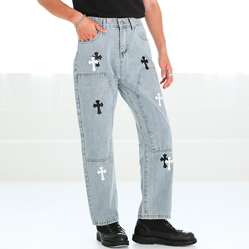 デニムパンツ ジーンズ メンズ ジーパン ボトムス テーパード ズボン