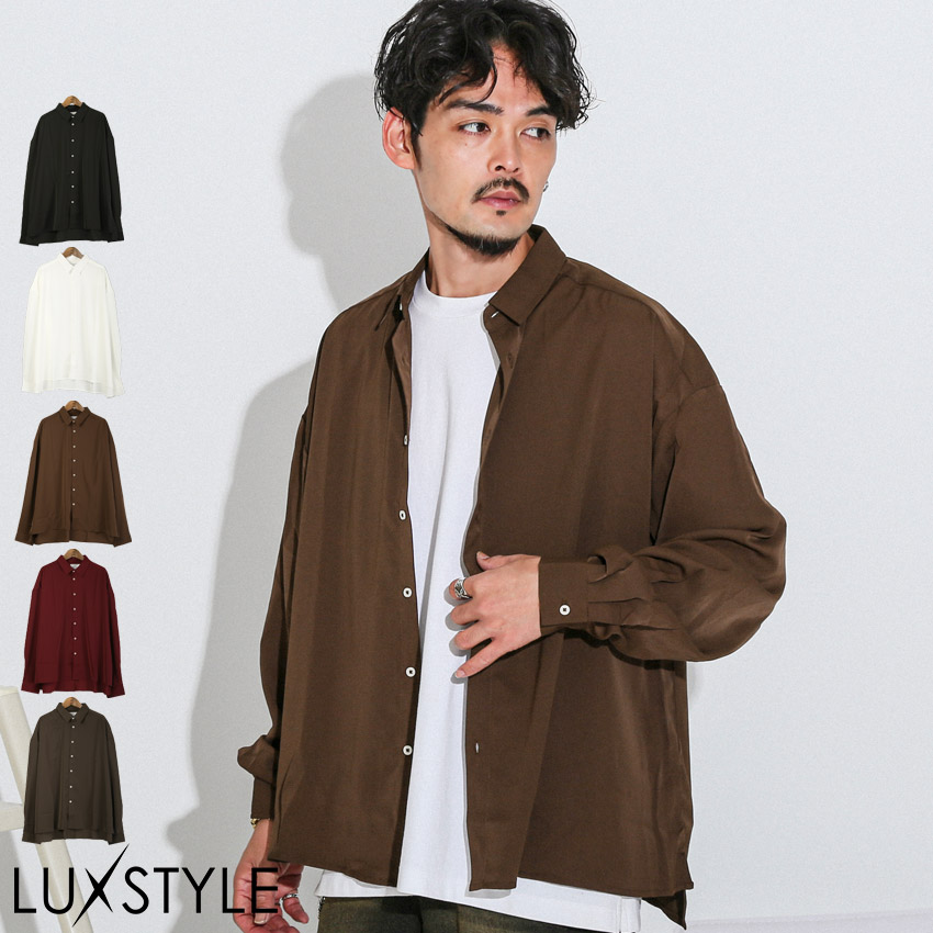 シャツ 長袖シャツ カジュアルシャツ メンズ 長袖 バルーン袖