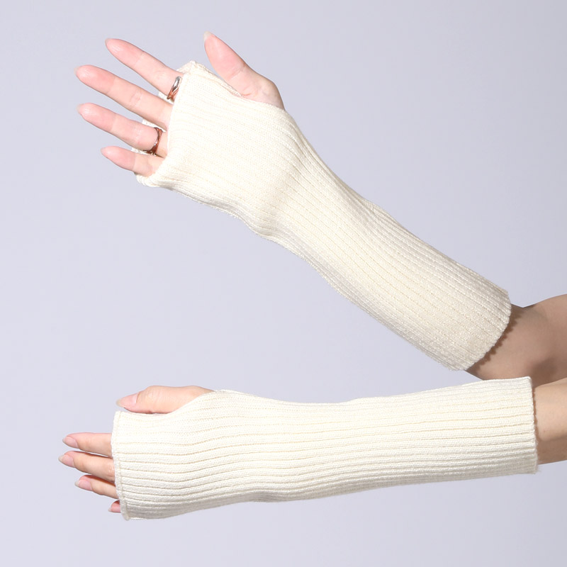 アームウォーマー アームカバー ニット カシミヤタッチ メンズ