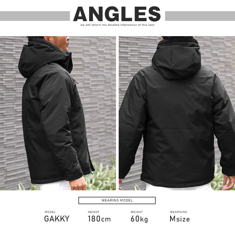 中綿ジャケット マウンテンパーカー メンズ アウター フェイクダウン