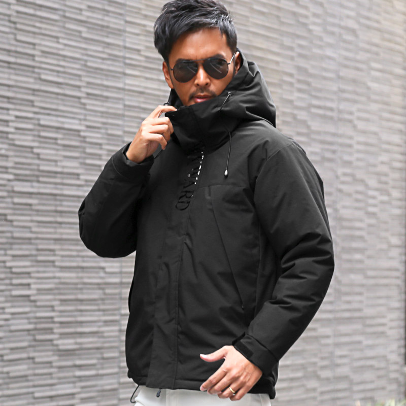 中綿ジャケット マウンテンパーカー メンズ アウター フェイクダウン