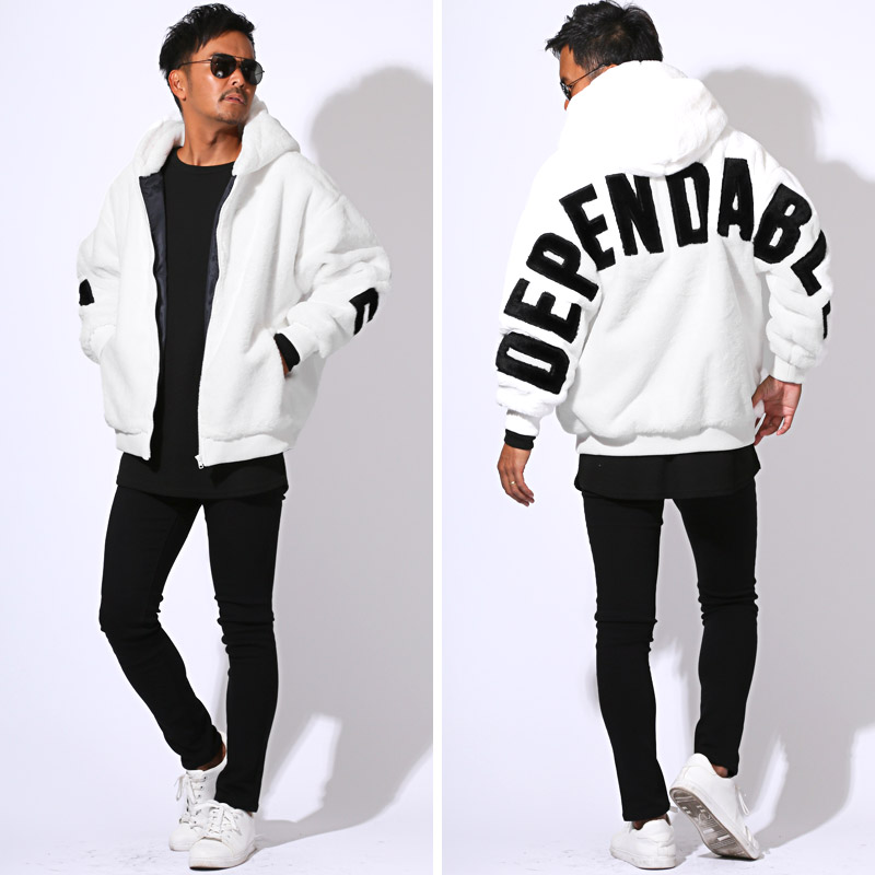 ジャケット ファージャケット メンズ ファーコート ブルゾン フェイク