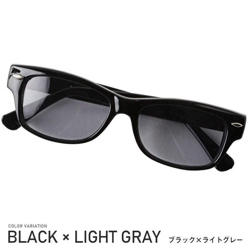 サングラス メンズ レディース グラサン スクエア UVカット 黒縁 モデル セレブ 小物 ビター系 :pm-9758:LUXSTYLE 通販  