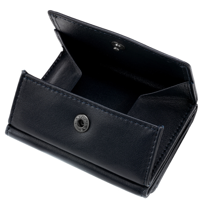 BECKER ベッカー 極小財布 Box型 スムースレザー バリエス 「ネイビー」 16,500円(税込)