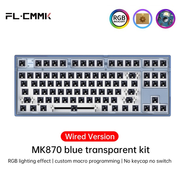 Fl ・ eスポーツMk870有線メカニカルキーボードキット87キーホット