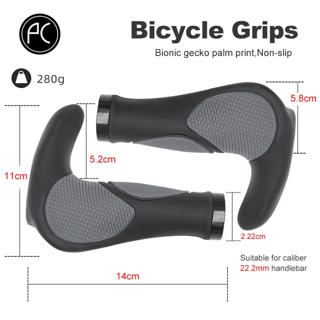 売れ済 Pccycling-人間工学に基づいた自転車のハンドルバー，滑り止めのtprラバーケース，ハンドレスト，衝撃吸収
