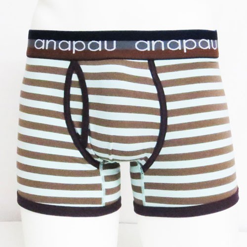 ボクサーパンツ メンズ アナパウ ワイド ボーダー 前開き ブランド 下着 パンツ anapau ネコポス 送料無料 | anapau | 01