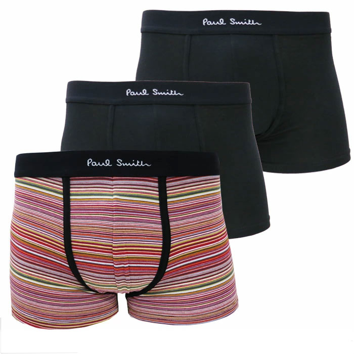 ポールスミス　Ｍサイズ　ローライズボクサーパンツ　3枚セット Paul Smith ポールスミス ボクサーパンツ 3枚 セット メンズ