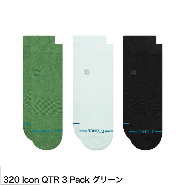 STANCE 靴下 メンズ スタンス ソックス 3枚 セットICON QTR