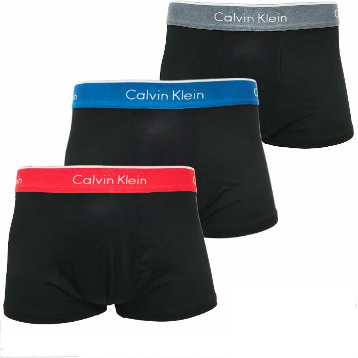 カルバンクライン ボクサーパンツ 3枚セット メンズ ローライズ ロング Calvin Klein 無地 定番 ck 下着 パンツ インナー プレゼント ギフト ラッピング 無料 | Calvin Klein | 19
