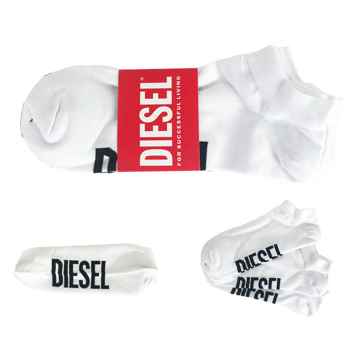 ディーゼル 靴下 3足セット メンズ ロゴ DIESEL シンプル ブランド ギフト ラッピング 無料 彼氏 父 男性 | DIESEL | 02