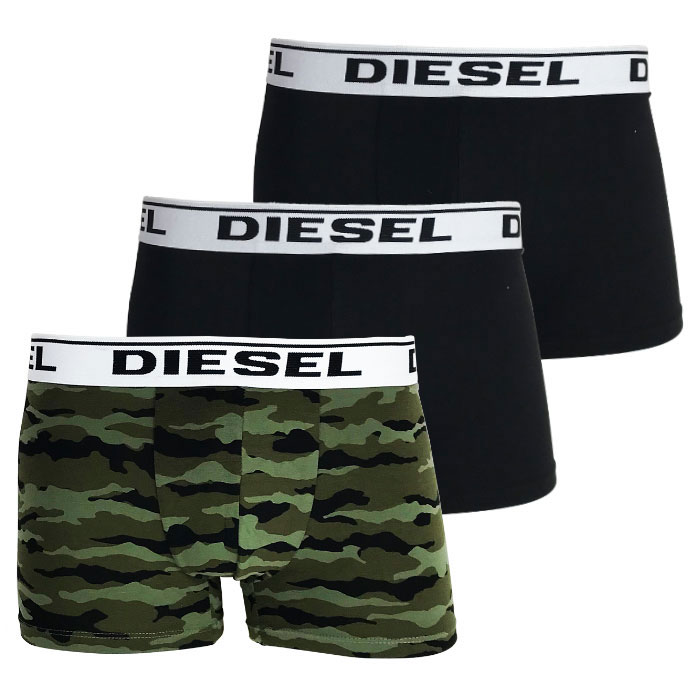 ディーゼル ボクサーパンツ 3枚 セット メンズ DIESEL ブランド 無地