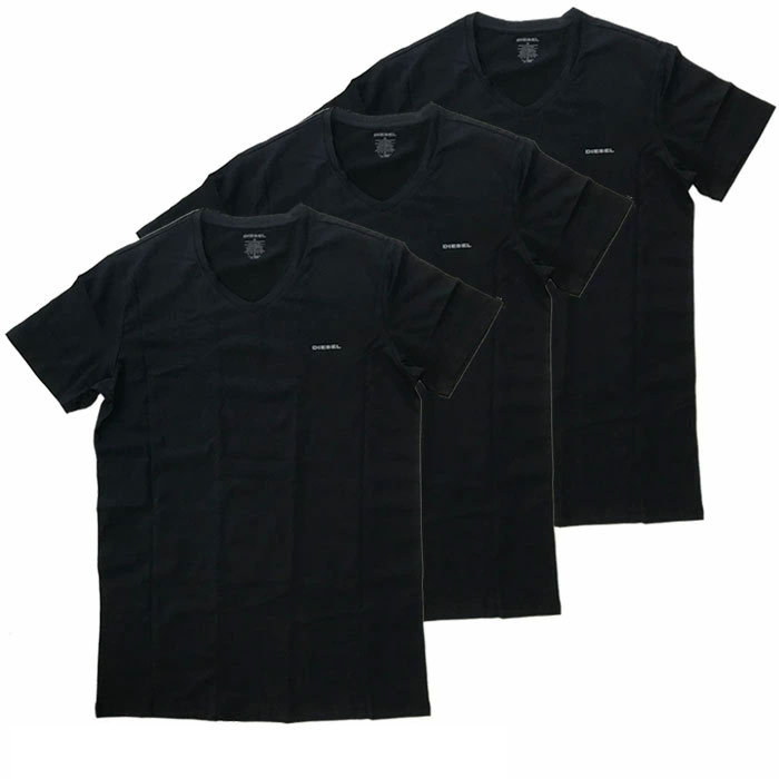 ディーゼル Tシャツ 3枚セット メンズ ロゴ DIESEL シンプル ブランド ギフト ラッピング...