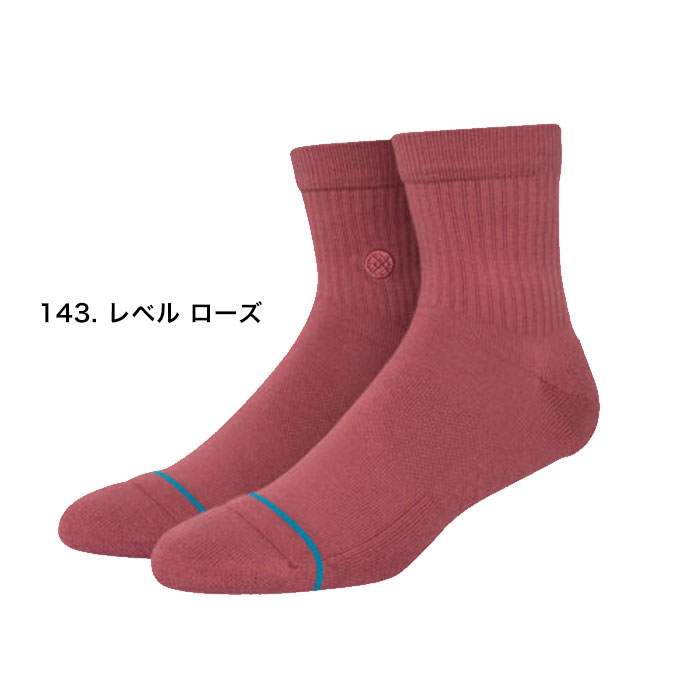 STANCE socks ICON QTR クルー 丈 スタンスソックス コームド