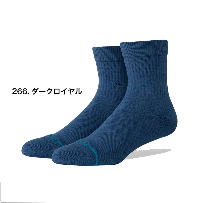 STANCE socks ICON QTR クルー 丈 スタンスソックス コームド