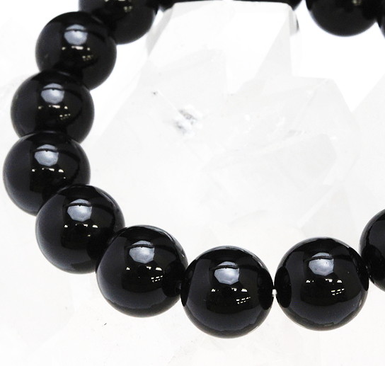 ロシア産特大モリオン(黒水晶)20mm玉ブレスレット ロシア産特大モリオン(黒水晶)20mm玉ブレスレット