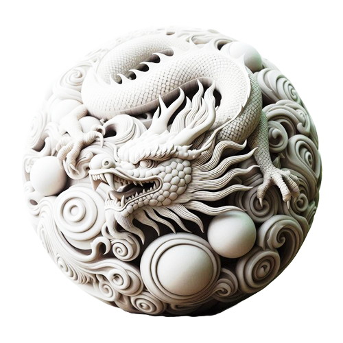 高級彫刻ビーズ