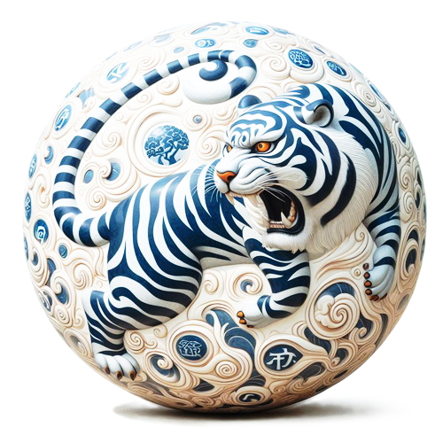 干支彫刻ビーズ水晶